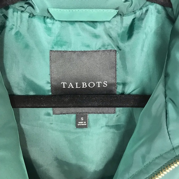 Talbots Green Puffer Vest Sz S - Picture 8 of 10